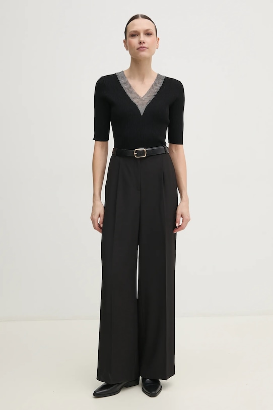 Dkny sweter P4JSAT69 czarny SS25