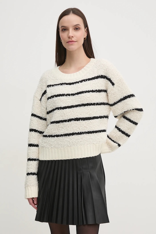 Светр з домішкою вовни OUI інші бежевий 90615