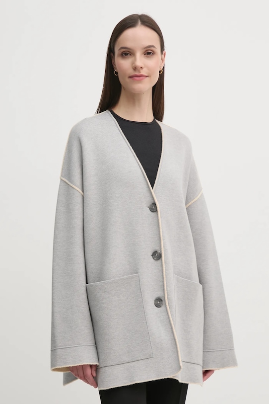 Двосторонній кардиган OUI інші сірий 90801