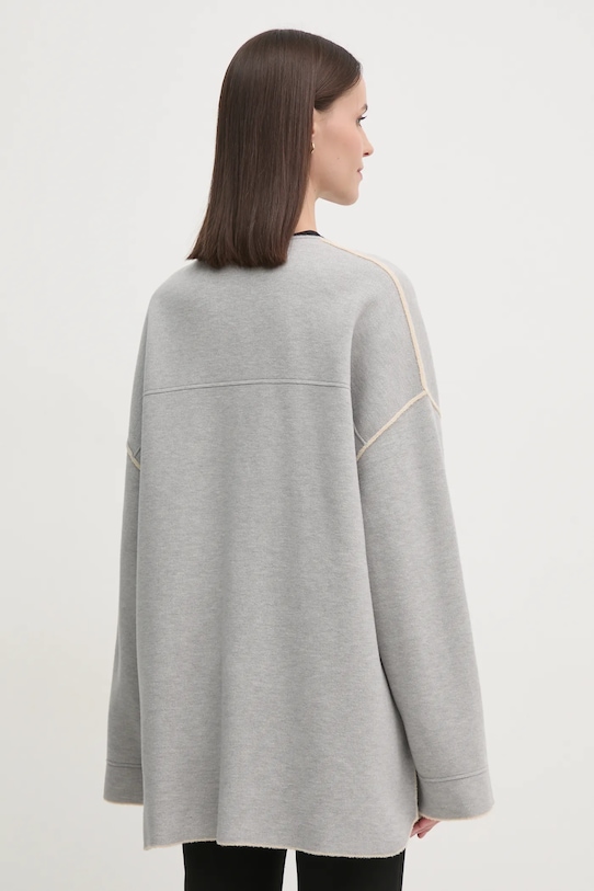 Одяг Двосторонній кардиган OUI 90801 сірий