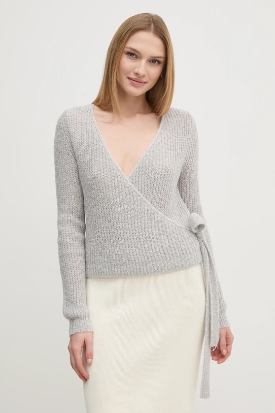 OUI pulover grosime medie gri 91106