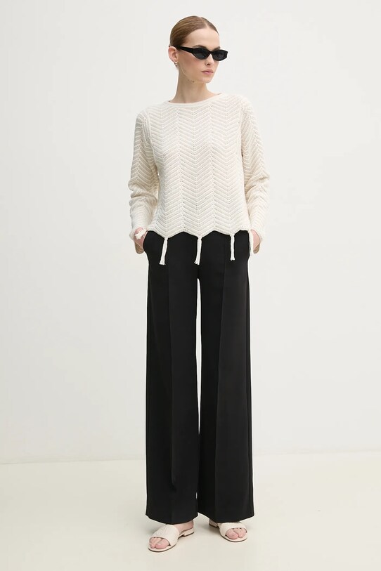 OUI maglione 91935 beige SS25