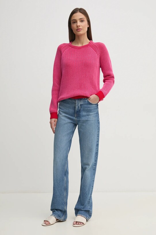 Pepe Jeans sweter bawełniany PALMA PL702269 różowy SS25