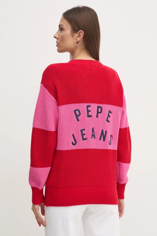 Îmbrăcăminte Pepe Jeans cardigan din bumbac PALOMA PL702271 rosu