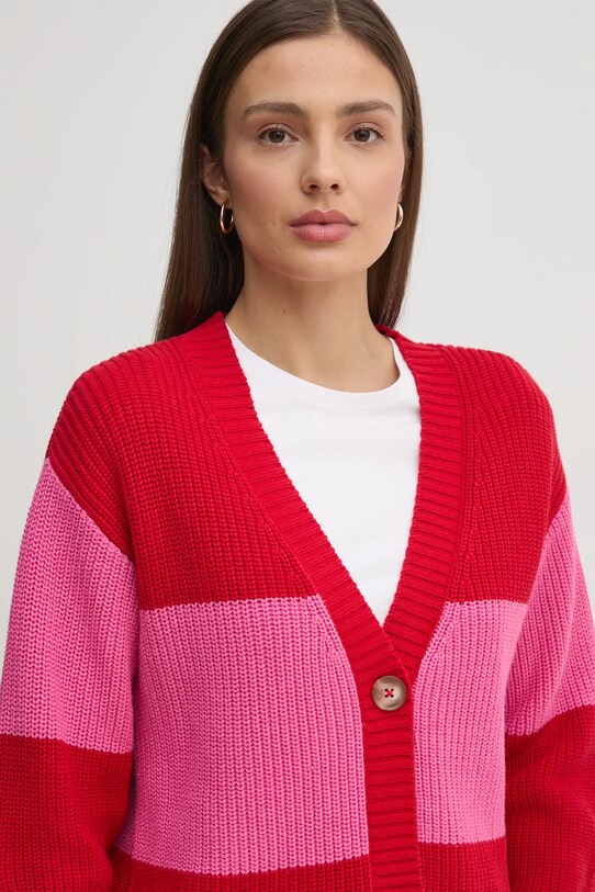Pepe Jeans cardigan din bumbac PALOMA rosu PL702271