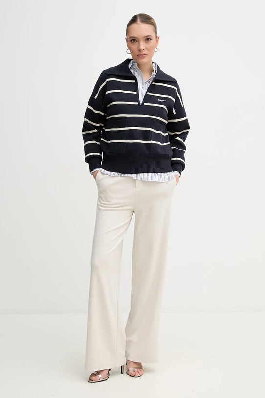 Pepe Jeans pulover PRISCILLA PL702272 bleumarin SS25
