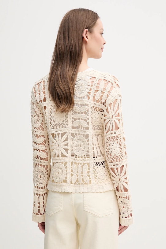 Îmbrăcăminte Pepe Jeans cardigan din bumbac OLYMPIA PL702273 bej