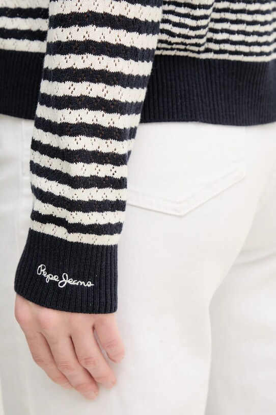 Pulover Pepe Jeans POPPY PL702278 mornarsko modra
