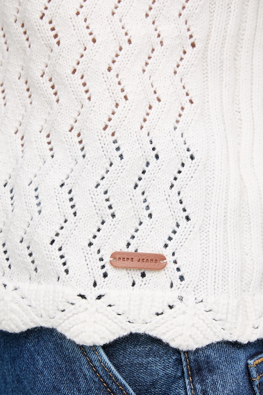 Bavlněný svetr Pepe Jeans OLYA SWEATER PL702288 béžová