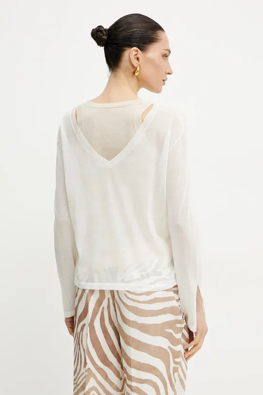 Odzież Pinko sweter 105153.A2LS beżowy