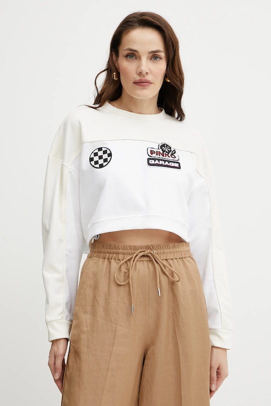 Mikina Pinko bez kapuce bílá 105265.A2MD