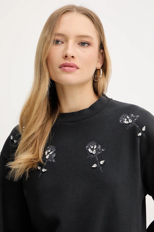 Pinko bluza bawełniana REIMAGINE by Patrick Mcdowell czarny 105084.A2K3