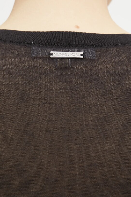 MICHAEL Michael Kors pulover din amestec de mătase MR56159GW2 negru