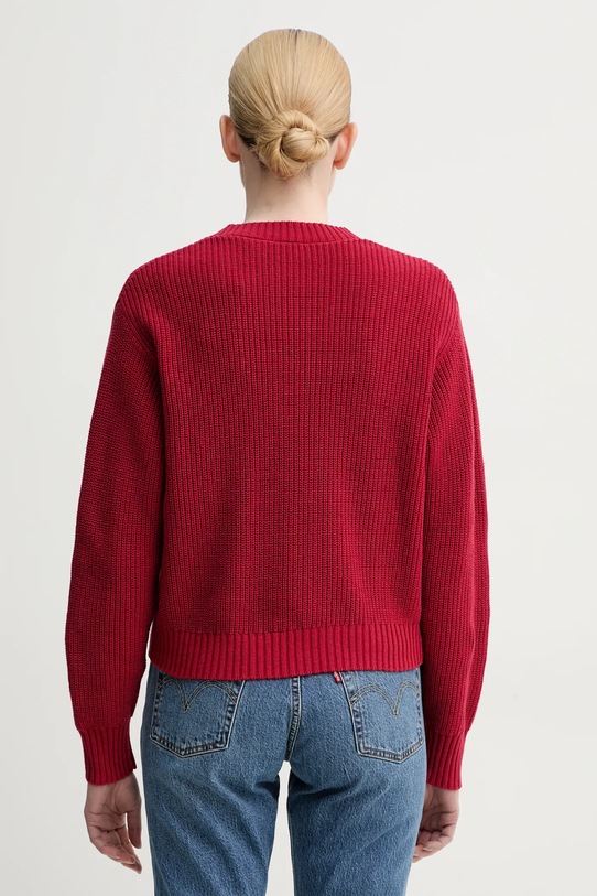 Odzież Levi's kardigan SNOWFLAKE CARDIGAN A8728 czerwony