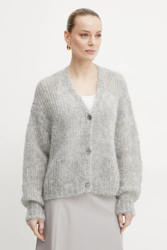 Weekend Max Mara cardigan in lana lana grigio 2515341031600