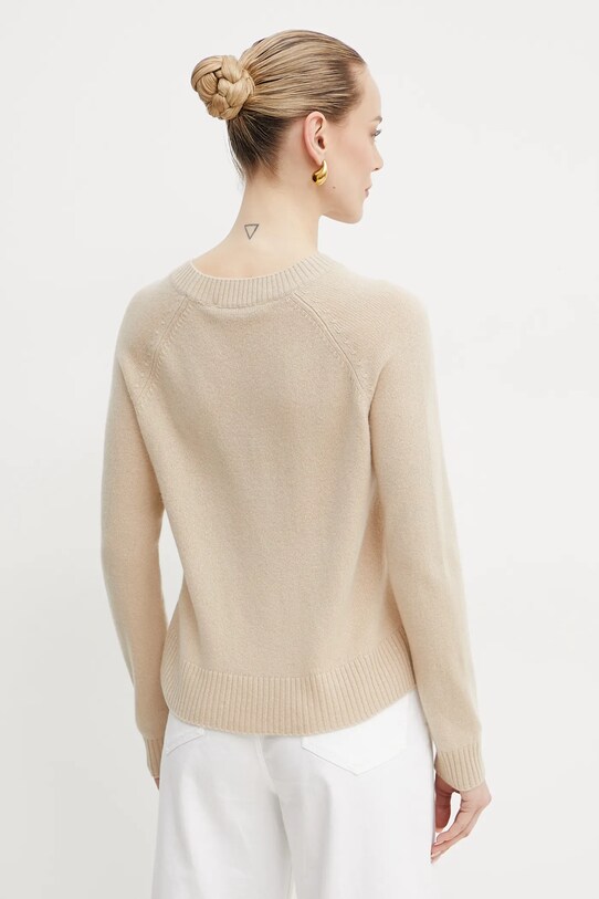 Odzież Weekend Max Mara sweter kaszmirowy 2515361021600 beżowy