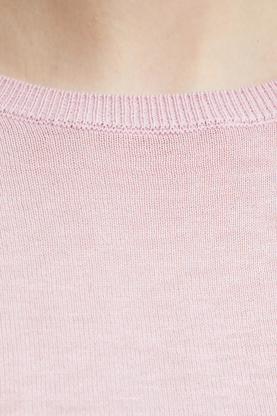 Weekend Max Mara sweter jedwabny 2515361041600 różowy
