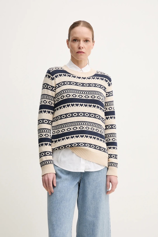 Weekend Max Mara sweter bawełniany granatowy 2515361251600