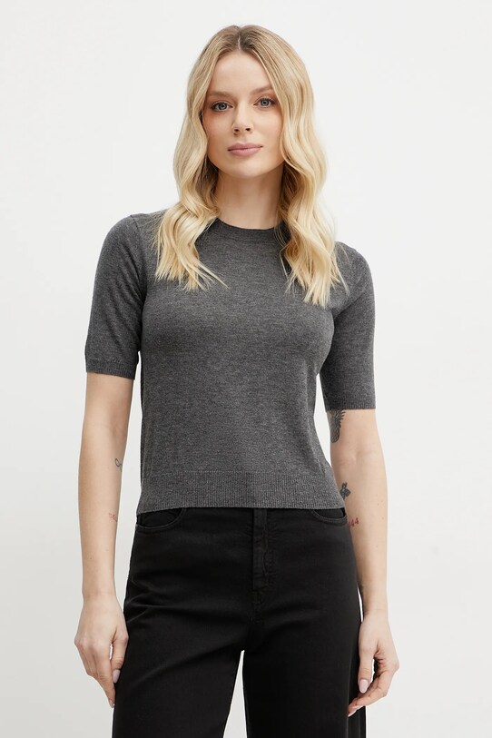 Vlněný svetr Weekend Max Mara šedá 2515381011600