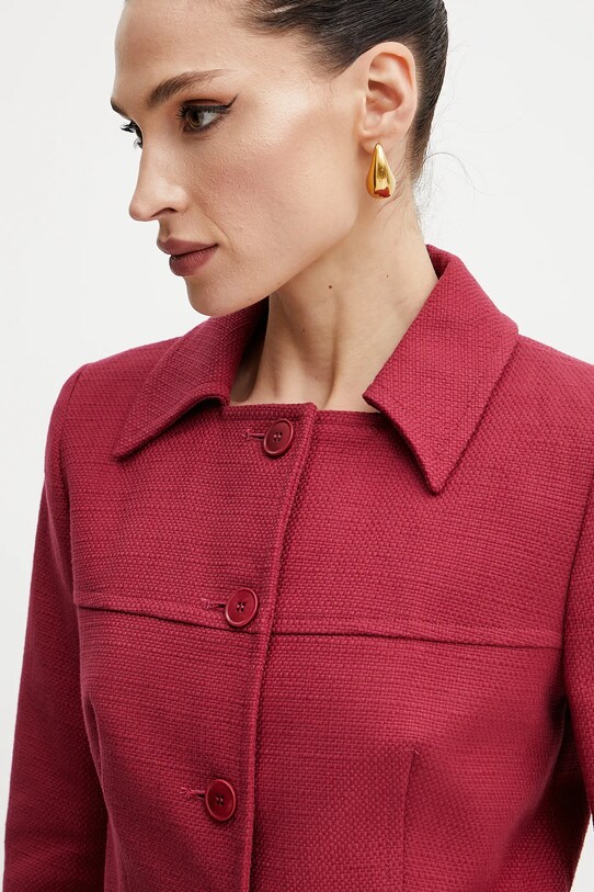 Бавовняний піджак Weekend Max Mara бордо 2515041016600
