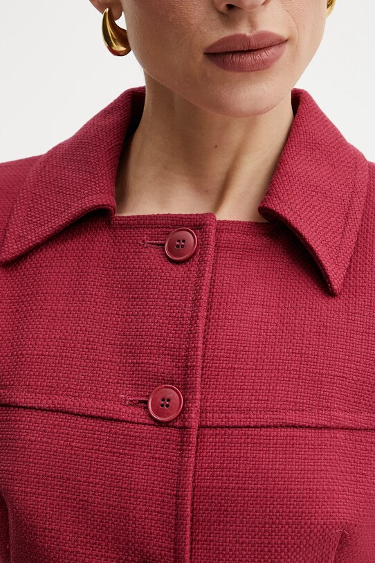 Бавовняний піджак Weekend Max Mara 2515041016600 бордо