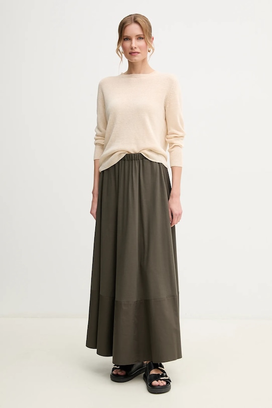 Weekend Max Mara sweter lniany 2515361052600 beżowy SS25