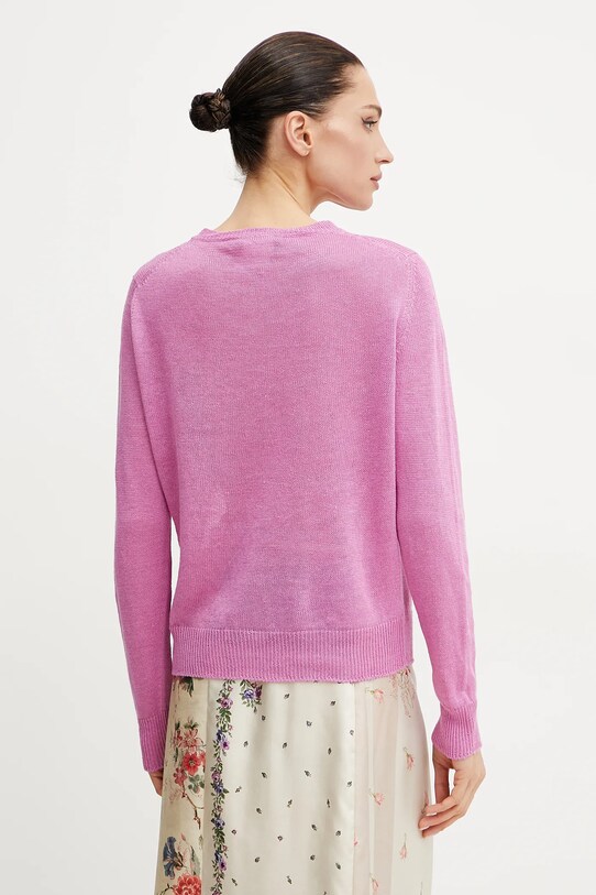Дрехи Ленен пуловер Weekend Max Mara 2515361052600 розов