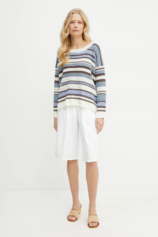 Weekend Max Mara sweter lniany 2515361132600 multicolor SS25