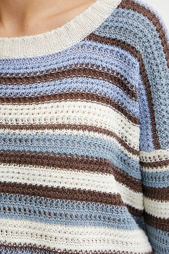 Weekend Max Mara sweter lniany 2515361132600 multicolor