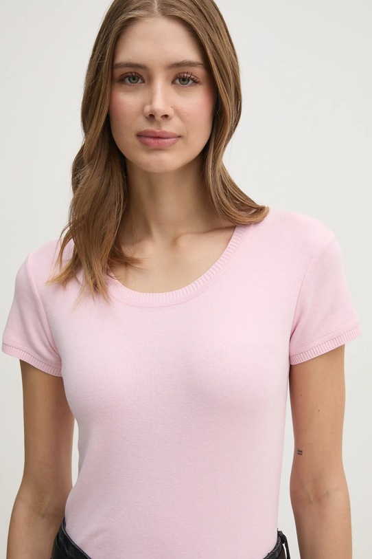 Bavlněný svetr United Colors of Benetton růžová 1091D1M10