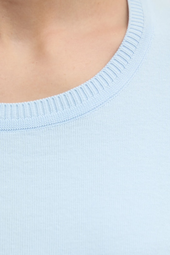 United Colors of Benetton pulover de bumbac 1091D1M10 albastru