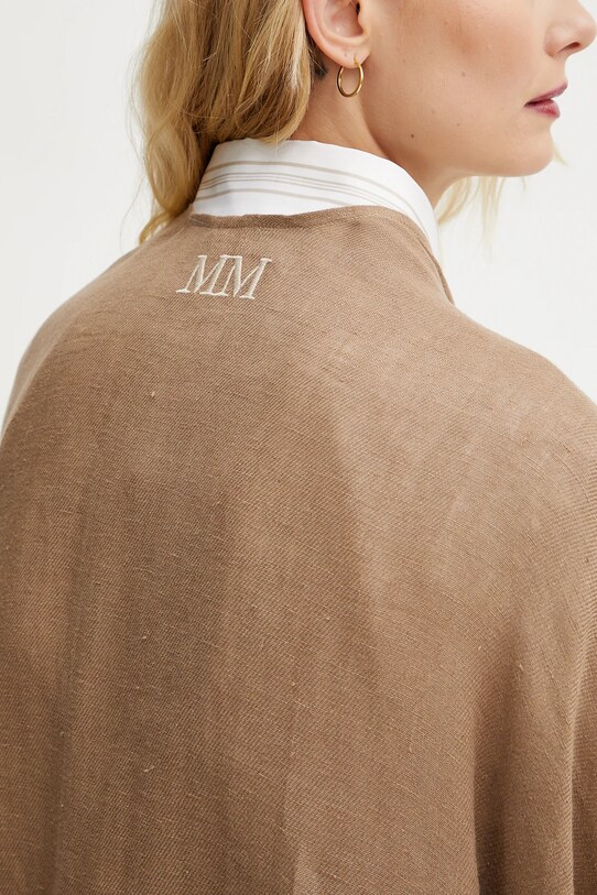 MM poncho 2516731018600 brązowy