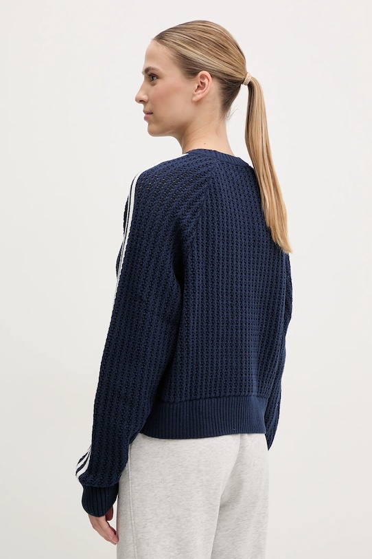 Oblečenie Sveter adidas Originals KNITTED CREW JD0906 tmavomodrá