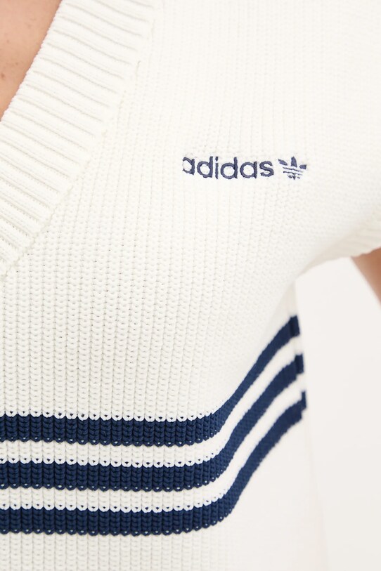 adidas Originals kamizelka KNITTED VEST JJ3486 biały