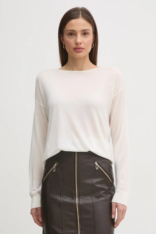 United Colors of Benetton pulover subtiri bej 103VD10AV
