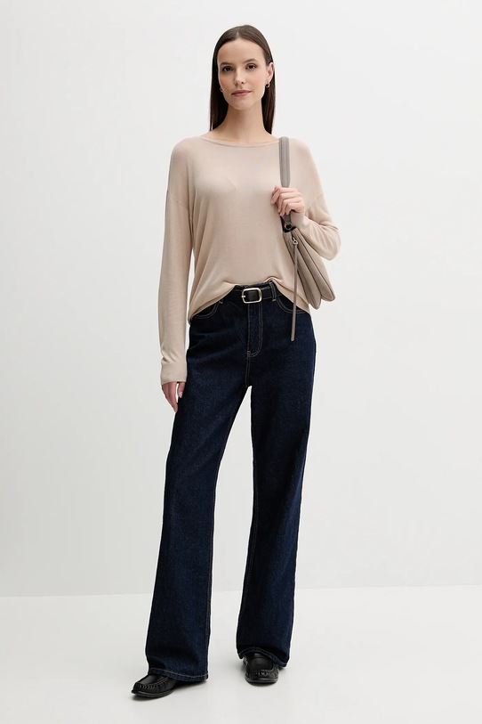 Πουλόβερ United Colors of Benetton 103VD10AV μπεζ AW25