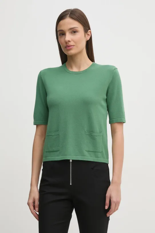 United Colors of Benetton pulover subtiri verde 104HD10CI