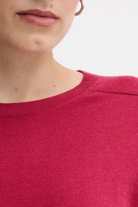 United Colors of Benetton sweter wełniany 11AHD10CV różowy