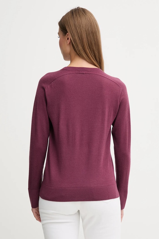 Odzież United Colors of Benetton sweter wełniany 11AHD10CV fioletowy