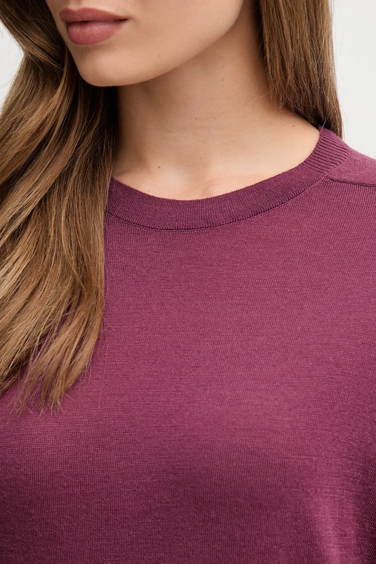 United Colors of Benetton sweter wełniany 11AHD10CV fioletowy