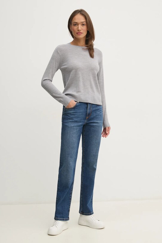 United Colors of Benetton pulover de lana gri 11AHD10CV