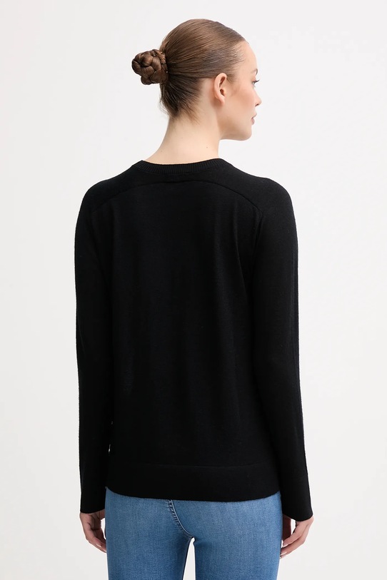 Odzież United Colors of Benetton sweter wełniany 11AHD10CV czarny