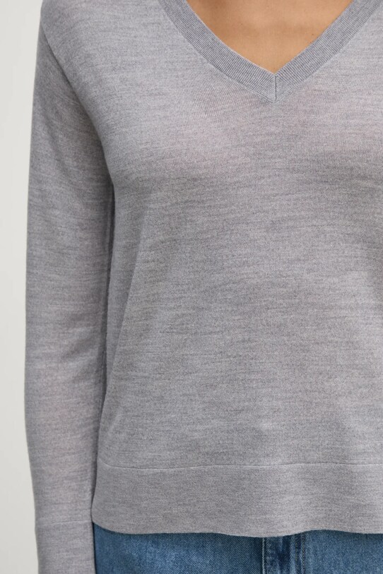 United Colors of Benetton pulover de lana 11AHD402M gri