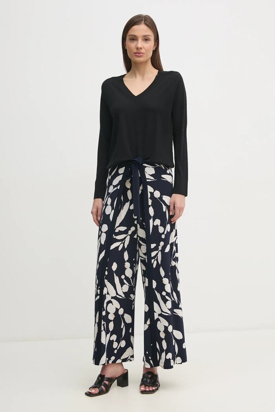 Шерстяной свитер United Colors of Benetton 11AHD402M чёрный SS25