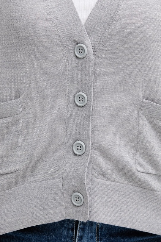 United Colors of Benetton kardigan wełniany 11AHD604R szary