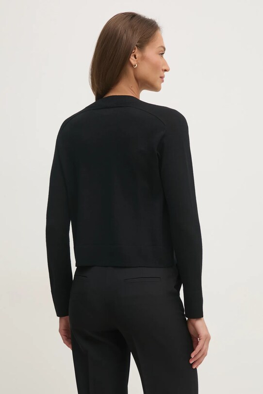 Îmbrăcăminte United Colors of Benetton cardigan din lana 11AHD604R negru