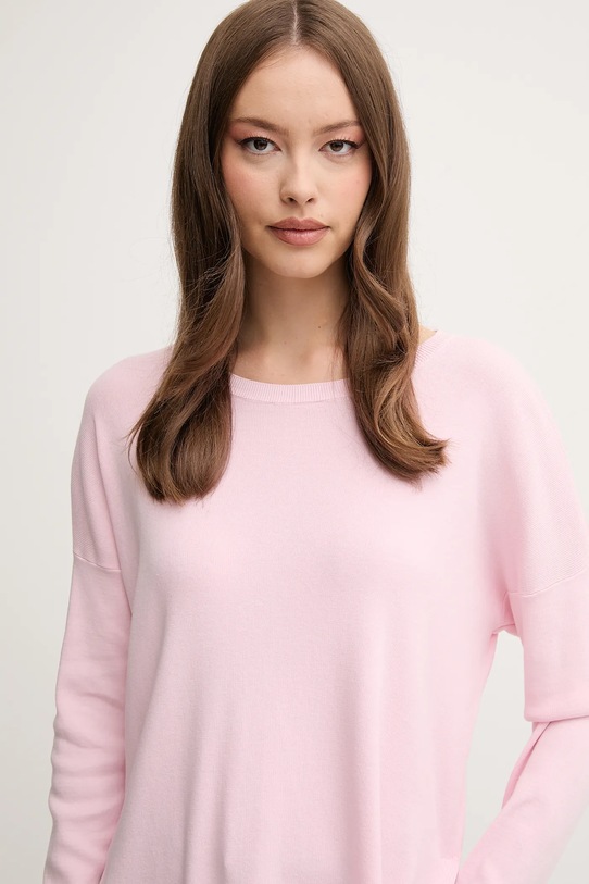 United Colors of Benetton pulover de bumbac roz 1091D10D7