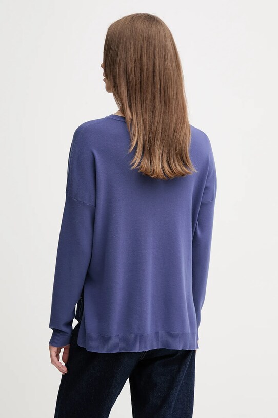 Îmbrăcăminte United Colors of Benetton pulover de bumbac 1091D10D7 bleumarin