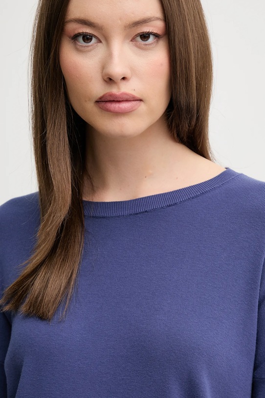 Bavlněný svetr United Colors of Benetton námořnická modř 1091D10D7