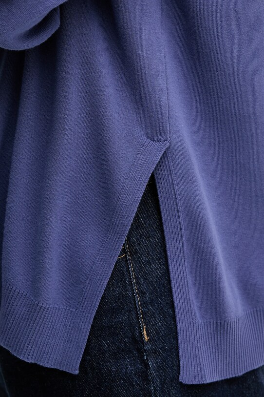United Colors of Benetton pulover de bumbac 1091D10D7 bleumarin